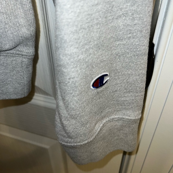 Champion Heather Gray Reverse Weave Sweatshirt - Picture 5 of 5